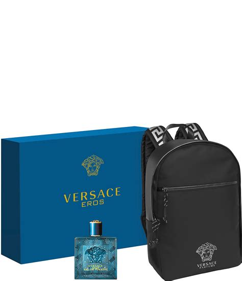 versace perfume men gift set|Versace men's perfume with backpack.